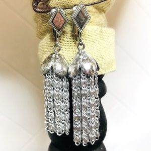 Vintage Sarah Coventry Chain Bouquet Earrings